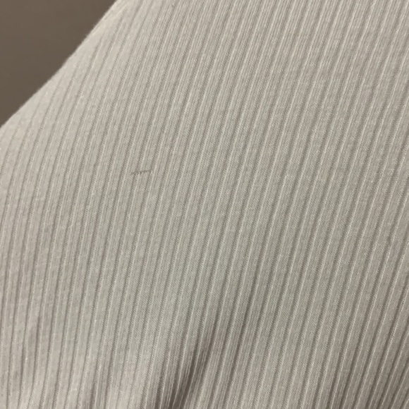 American Eagle soft and sexy Rib cross back white Tank top Medium-read descripti - Picture 5 of 10